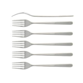 Forge de Laguiole Essentielle set 6 table forks Polished steel Buy on Shopdecor FORGE DE LAGUIOLE collections