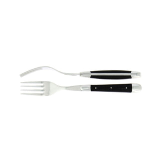 Forge de Laguiole Tradition table forks set with acrylic handle Black Set 2 Buy on Shopdecor FORGE DE LAGUIOLE collections