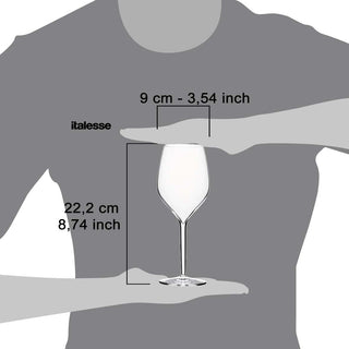 Italesse Vertical Large set 6 wine glasses cc. 500 in clear glass Buy on Shopdecor ITALESSE collections