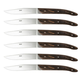 ab+ by Abert Safari set 6 pcs steak knives serrated blade #variant# | Acquista i prodotti di AB+ ora su ShopDecor