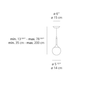 Artemide Castore 14 suspension lamp #variant# | Acquista i prodotti di ARTEMIDE ora su ShopDecor
