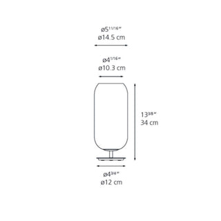 Artemide Gople Mini table lamp with white structure #variant# | Acquista i prodotti di ARTEMIDE ora su ShopDecor