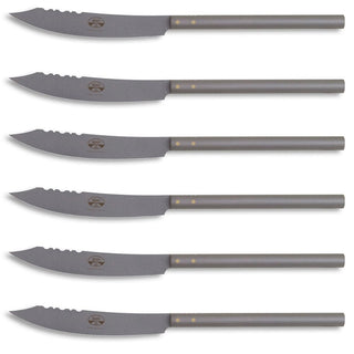 Coltellerie Berti '500 set 6 table knives 7800 - smooth blade #variant# | Acquista i prodotti di COLTELLERIE BERTI 1895 ora su ShopDecor