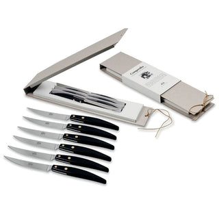Coltellerie Berti Compendio Policromia set 6 table knives 8066 black #variant# | Acquista i prodotti di COLTELLERIE BERTI 1895 ora su ShopDecor