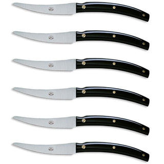 Coltellerie Berti Convivio Nuovo set 6 steak knives 626 black #variant# | Acquista i prodotti di COLTELLERIE BERTI 1895 ora su ShopDecor