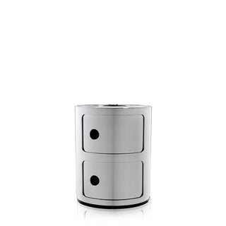 Kartell Componibili metallized container with 2 drawers - Buy now on ShopDecor - Discover the best products by KARTELL design