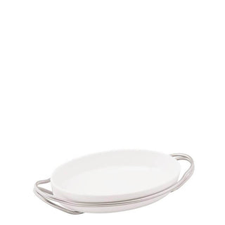 Sambonet New Living holder with oval dish 35 x 24 cm Buy on Shopdecor SAMBONET collections