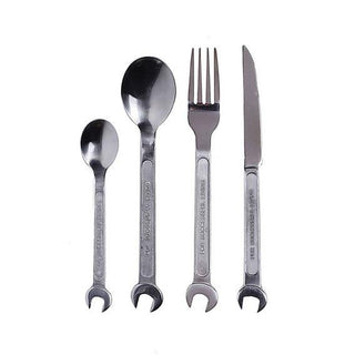 Diesel with Seletti Diy Collection cutlery set 4 pieces steel #variant# | Acquista i prodotti di DIESEL LIVING WITH SELETTI ora su ShopDecor
