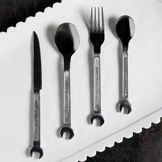Diesel with Seletti Diy Collection cutlery set 4 pieces steel #variant# | Acquista i prodotti di DIESEL LIVING WITH SELETTI ora su ShopDecor