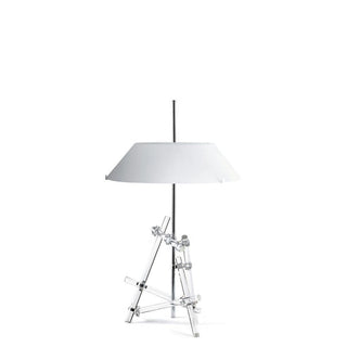 FontanaArte Ashanghai chrome and white table lamp Buy on Shopdecor FONTANAARTE collections