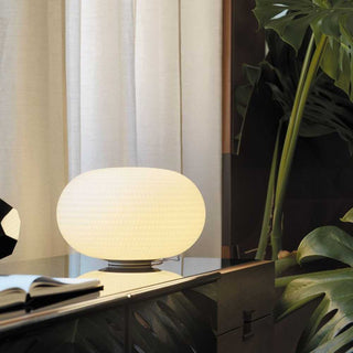 FontanaArte Bianca medium white table lamp by Matti Klenell Buy on Shopdecor FONTANAARTE collections