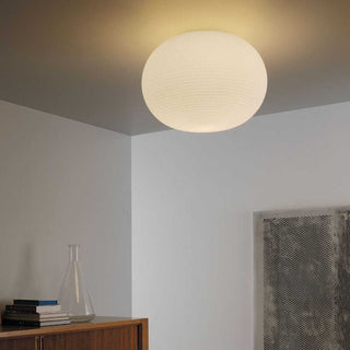 FontanaArte Bianca medium white wall lamp by Matti Klenell Buy on Shopdecor FONTANAARTE collections