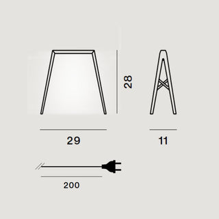 Foscarini Bridge 2 LED table lamp 29 cm. Buy on Shopdecor FOSCARINI collections