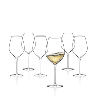 Italesse Masterclass 50 set 6 stemmed champagne glasses cc. 520 in clear glass - Buy now on ShopDecor - Discover the best products by ITALESSE design