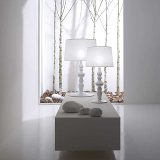 Karman Alì e Babà table lamp C101 white linen Buy on Shopdecor KARMAN collections