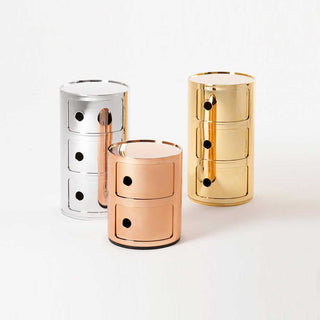 Kartell Componibili metallized container with 3 drawers Buy on Shopdecor KARTELL collections
