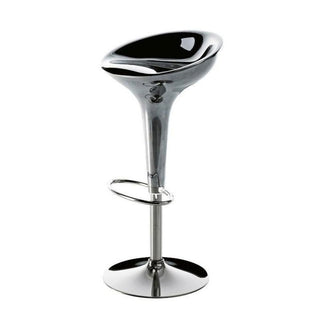 Magis Al Bombo swivel stool in glossy aluminium - Buy now on ShopDecor - Discover the best products by MAGIS design