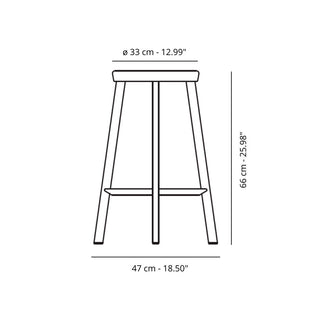 Magis Déjà-vu medium stool h. 66 cm. - Buy now on ShopDecor - Discover the best products by MAGIS design