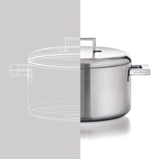 Mepra Stile by Pininfarina casserole two handles diam. 18 cm. stainless steel - Buy now on ShopDecor - Discover the best products by MEPRA design