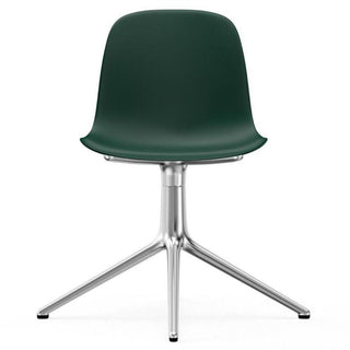 Normann Copenhagen Form polypropylene swivel chair with 4 aluminium legs - Buy now on ShopDecor - Discover the best products by NORMANN COPENHAGEN design