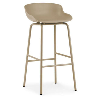 Normann Copenhagen Hyg steel bar stool with polypropylene seat h. 75 cm. Normann Copenhagen Hyg Sand - Buy now on ShopDecor - Discover the best products by NORMANN COPENHAGEN design
