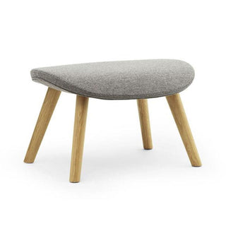 Normann Copenhagen Hyg footstool upholstery fabric with oak structure Buy on Shopdecor NORMANN COPENHAGEN collections