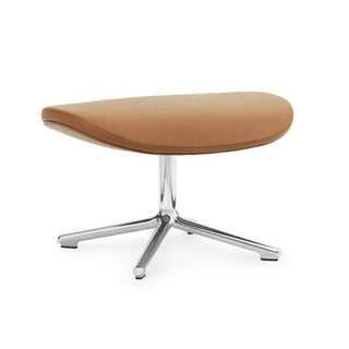 Normann Copenhagen Hyg swivel footstool upholstery ultra leather with aluminium structure Buy on Shopdecor NORMANN COPENHAGEN collections