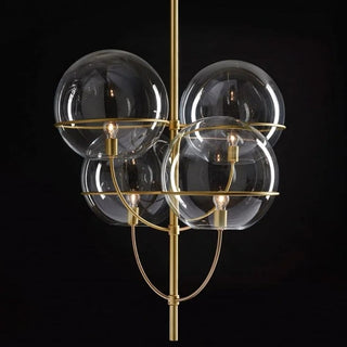 OLuce Lyndon 450 suspension lamp satin gold by Vico Magistretti Buy on Shopdecor OLUCE collections