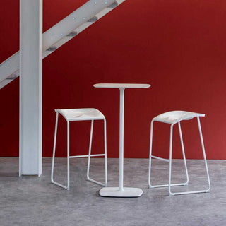Pedrali Arod 510 steel stool with seat H.76 cm. Buy on Shopdecor PEDRALI collections
