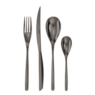 Sambonet Bamboo cutlery set 24 pieces PVD Black Buy on Shopdecor SAMBONET collections