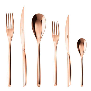 Sambonet Bamboo cutlery set 36 pieces PVD Copper Buy on Shopdecor SAMBONET collections