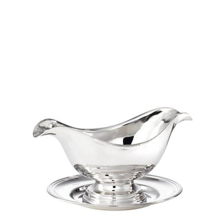 Sambonet Contour oval sauce boat with underliner silverplated Buy on Shopdecor SAMBONET collections