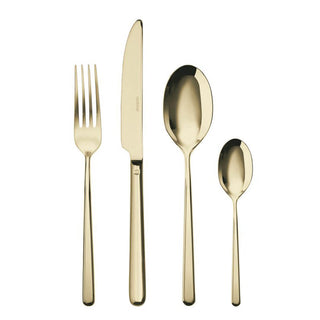 Sambonet Linear cutlery set 24 pieces PVD Champagne Buy on Shopdecor SAMBONET collections