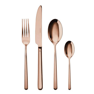 Sambonet Linear cutlery set 24 pieces PVD Copper - Buy now on ShopDecor - Discover the best products by SAMBONET design