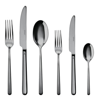 Sambonet Linear cutlery set 36 pieces PVD Black Buy on Shopdecor SAMBONET collections