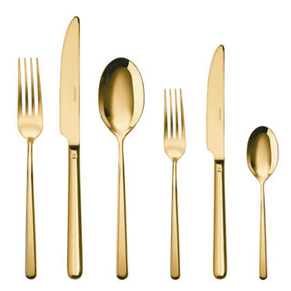 Sambonet Linear cutlery set 36 pieces PVD Gold Buy on Shopdecor SAMBONET collections