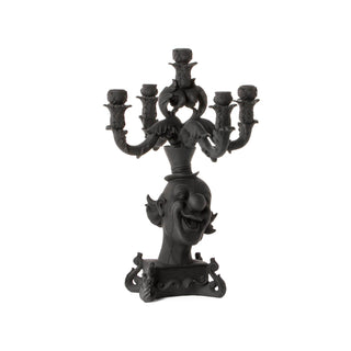 Seletti Burlesque Clown 5-arm candelabra Black - Buy now on ShopDecor - Discover the best products by SELETTI design