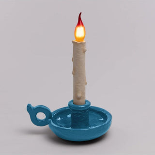 Seletti Bugia Lamp Light Blue portable table lamp Buy on Shopdecor SELETTI collections