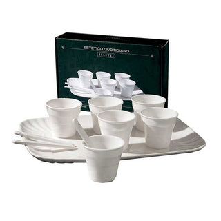 Seletti Estetico Quotidiano coffee set: 6 cups, 6 spoons, 1 tray Buy on Shopdecor SELETTI collections