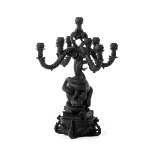 Seletti Giant Burlesque Skull 9-arm candelabra Black Buy on Shopdecor SELETTI collections