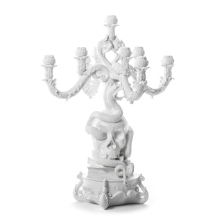 Seletti Giant Burlesque Skull 9-arm candelabra White Buy on Shopdecor SELETTI collections