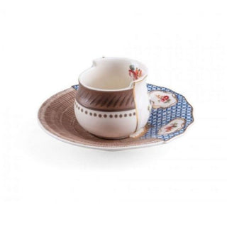 Seletti Hybrid 2.0 porcelain coffee cup Djenne with saucer Buy on Shopdecor SELETTI collections