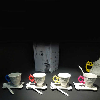 Seletti I-Wares coffee set with coffee cup, spoon and saucer Buy on Shopdecor SELETTI collections