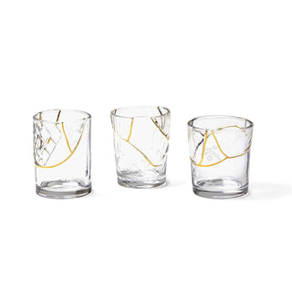 Seletti Kintsugi glass transparent/24 carat gold mod. 1 Buy on Shopdecor SELETTI collections