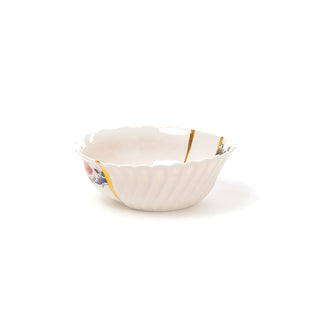 Seletti Kintsugi salad bowl in porcelain/24 carat gold mod. 3 - Buy now on ShopDecor - Discover the best products by SELETTI design