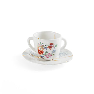 Seletti Kintsugi coffee cup-saucer in porcelain/24 carat gold mod. 1 Buy on Shopdecor SELETTI collections