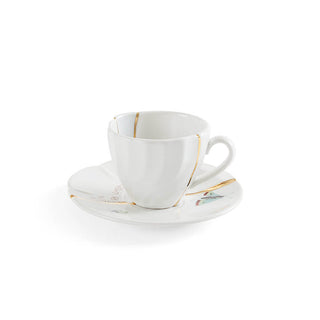 Seletti Kintsugi coffee cup-saucer in porcelain/24 carat gold mod. 2 Buy on Shopdecor SELETTI collections