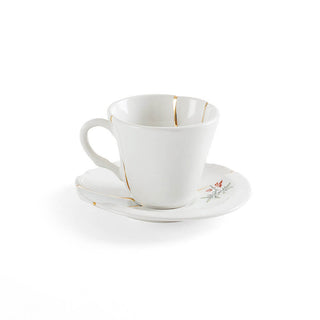 Seletti Kintsugi coffee cup-saucer in porcelain/24 carat gold mod. 3 Buy on Shopdecor SELETTI collections