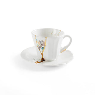 Seletti Kintsugi coffee cup-saucer in porcelain/24 carat gold mod. 3 Buy on Shopdecor SELETTI collections