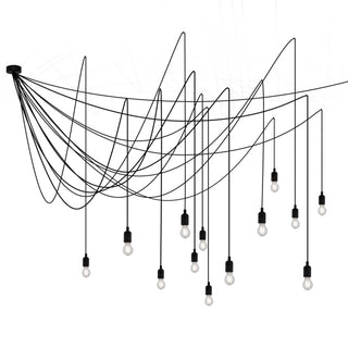 Seletti Maman chandelier with 14 LED bulbs for interiors Transparent Buy on Shopdecor SELETTI collections